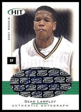 2001 SAGE HIT / Sean Lampley ROOKIE ON-CARD AUTO. rookie card picture