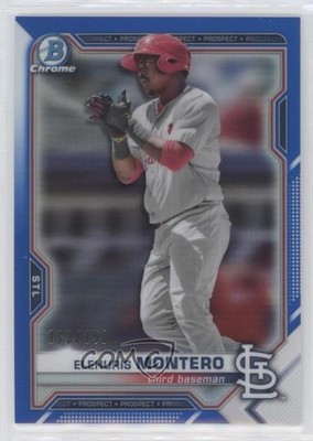 2021 Bowman Chrome Prospects Blue Refractor /150 Elehuris Montero #BCP-116 0ui8