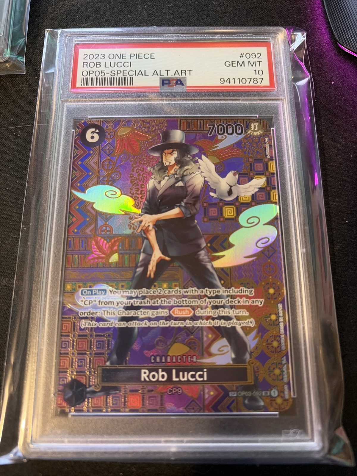Rob Lucci 2023 Awakening of the New Era #OP03-092 Super Rare (SP