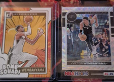 Panini Donruss Victor Wembanyama Spurs Bomb Squad & NBA Hoops 02/99..2 Card Lot