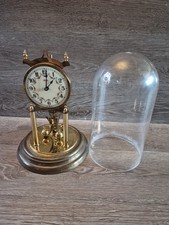 Vintage Kundo Kieninger Obergfell Anniversary Glass Dome Clock - UNTESTED/NO KEY