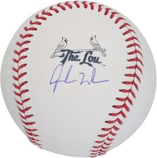 Jordan Walker St. Louis Cardinals Autographed City Connect Logo Baseball