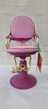 Our Generation Salon Chair Sitting Pretty Doll Pink Purple Adjustable Hearts