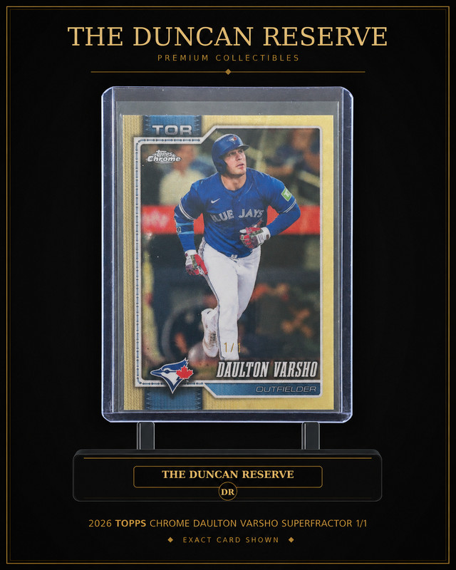 2026 Topps Chrome Daulton Varsho #224 Superfractor 1/1 Blue Jays
