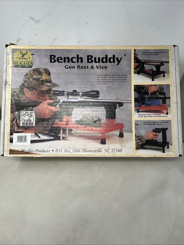 Vintage Bench Buddy Gun Rest & Vise Adjustable For Various Guns Made In USA