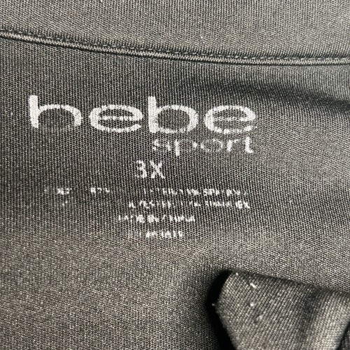 Bebe Sport Women’s 3X Black Full Zip Athletic Jacket Pockets Polyester Blend - Picture 4 of 7