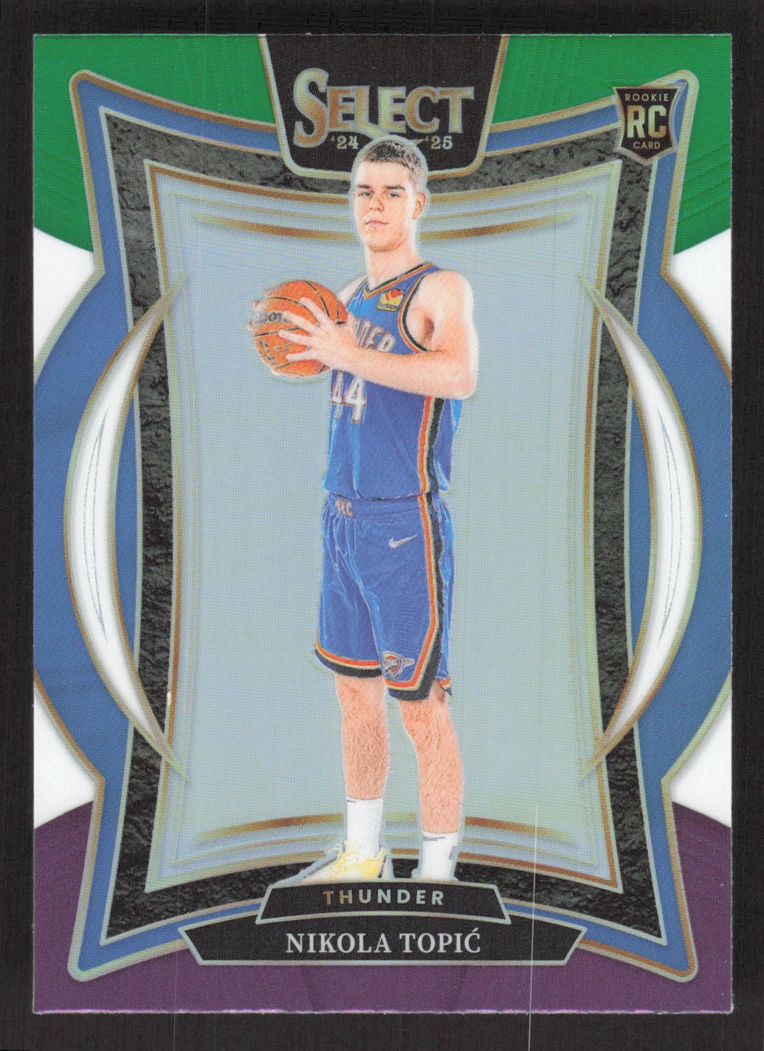 2024-25 Panini Select #89 Nikola Topic Green White Purple Prizm
