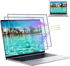 16-Inch Laptop Screen Protector 16:10 Blue Light Filter  Anti-Glare HD Clear Fi