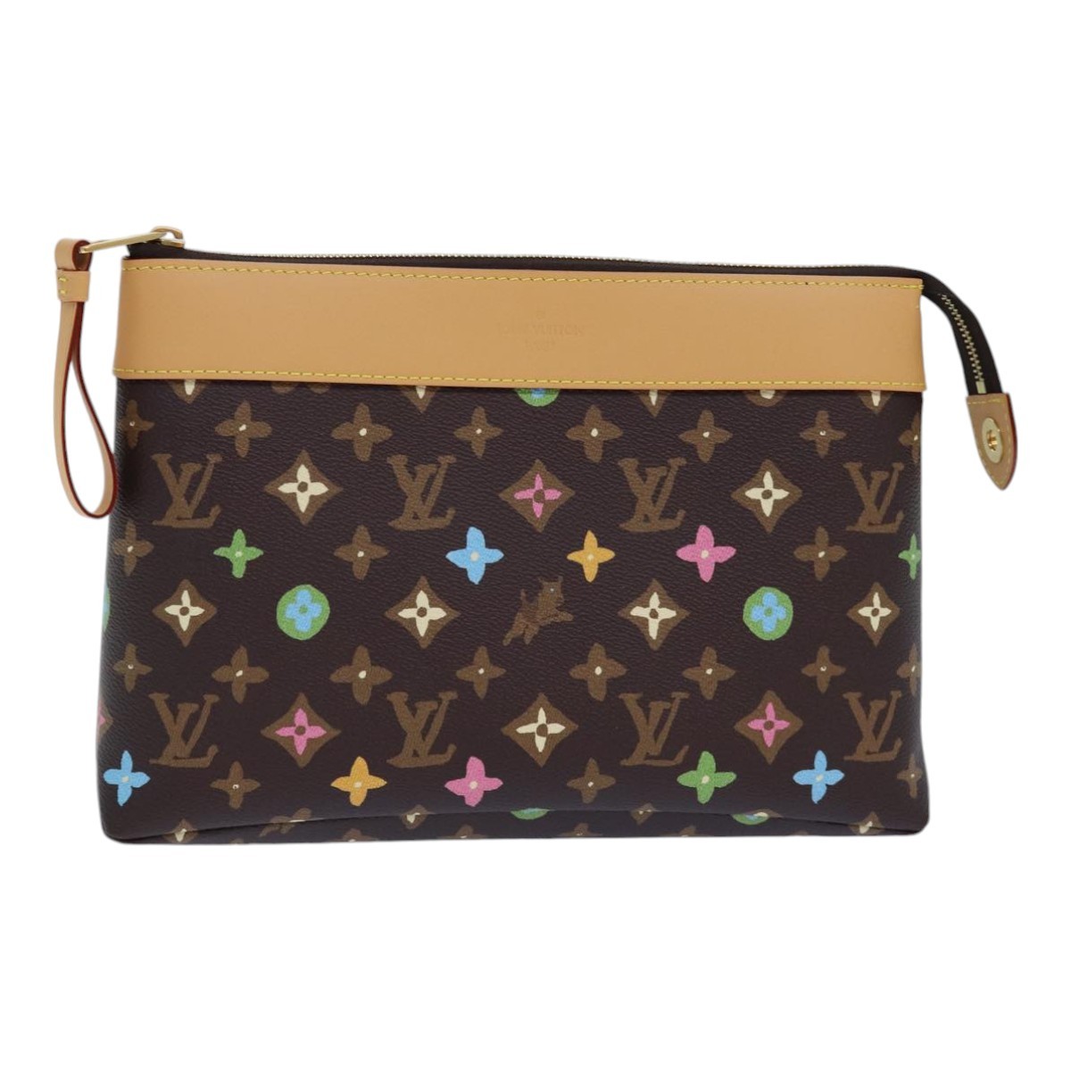 LOUIS VUITTON Monogram Craggy Pochette Voyage Souple Bag M83568 LV