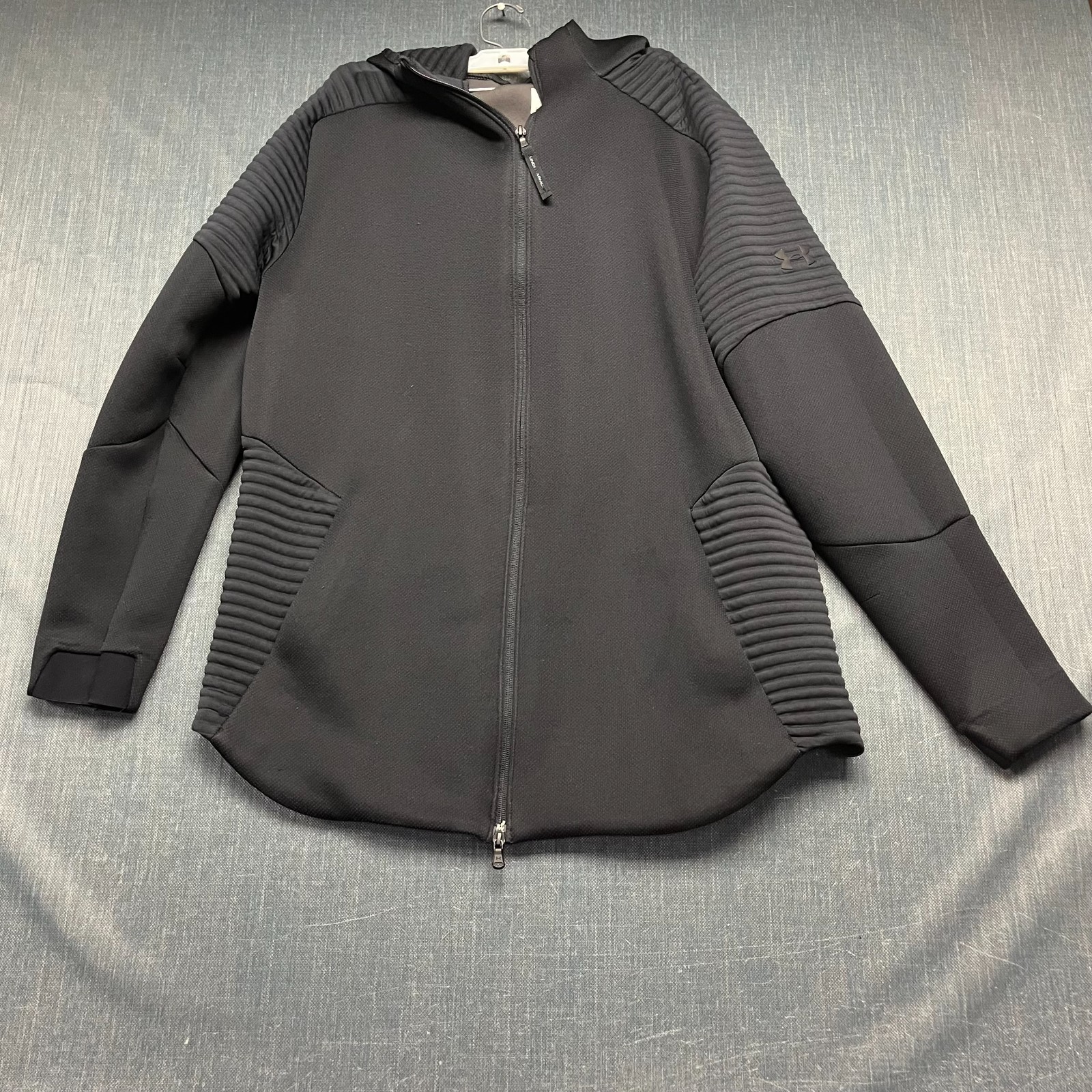 Under Armour Men's Tracksuit Size 2XL Black Unstoppable Knit Hoodie & Joggers