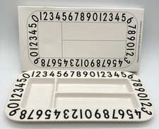 Danish Design Numbers Kids Melamine Snack Plate Arne Jacobsen Typography