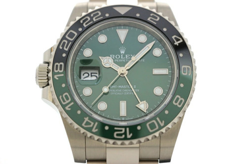 Rolex GMT Master II Green Ceramic 126729VTNR K18White Gold 40m...