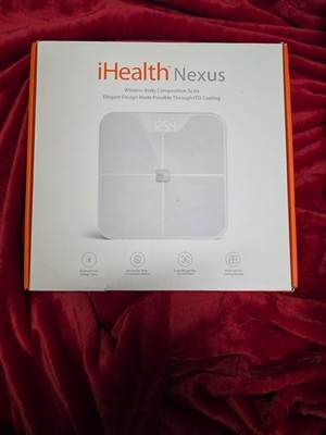 iHealth Nexus HS2S Smart Bluetooth Body Composition Scale New Open Box White