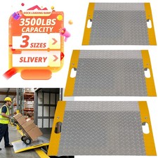 Dock Loading Ramp Aluminum Dock Plate 0.42" Thick Industrial Shed Ramp 3500LBS