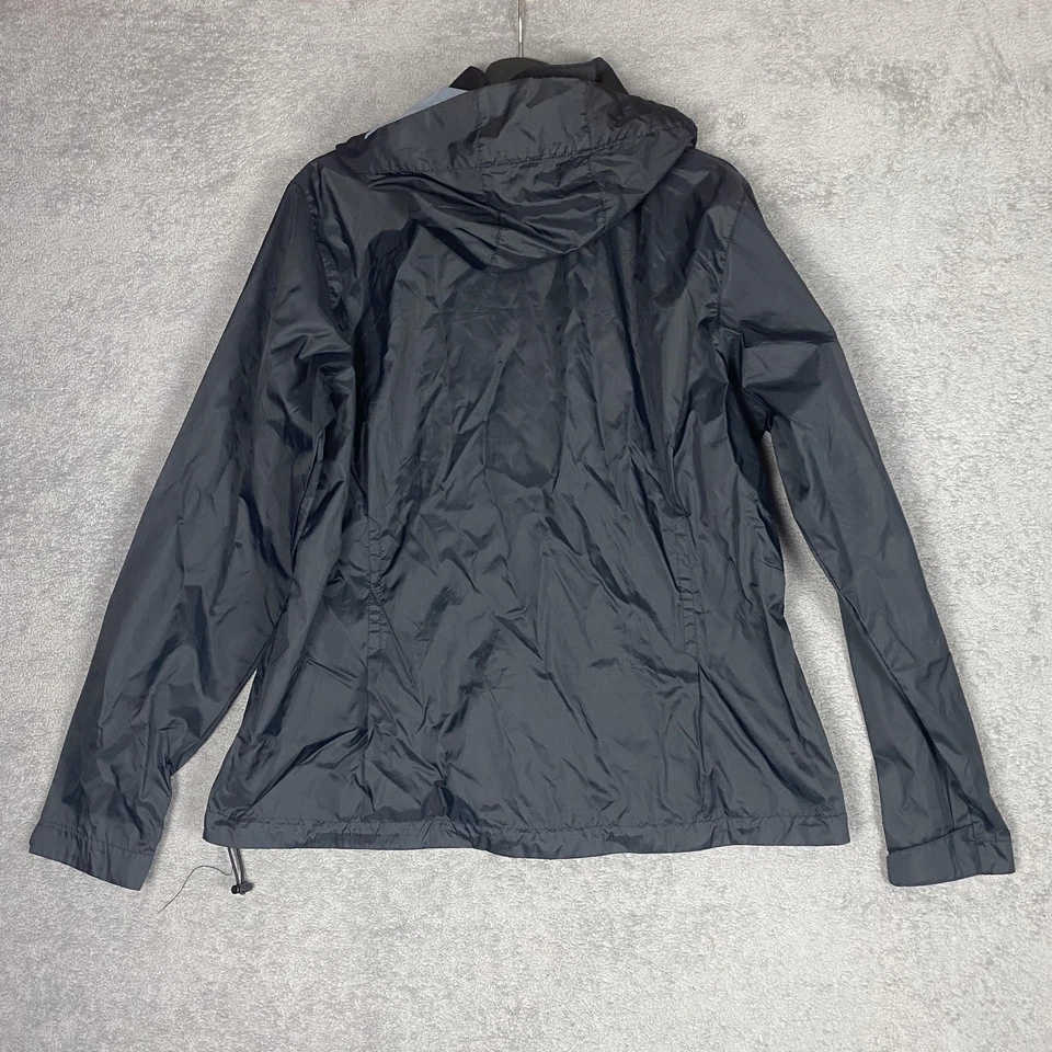 Columbia Chaqueta Mujer XL Negra Con Capucha Cremallera Completa Impermeable Abrigo de Lluvia Exterior Foto 2 de 4