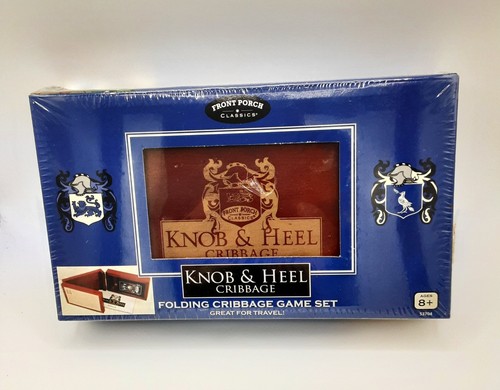 NEW Sealed Knob & Heel Folding Cribbage Travel Game Set:Front Porch Classics