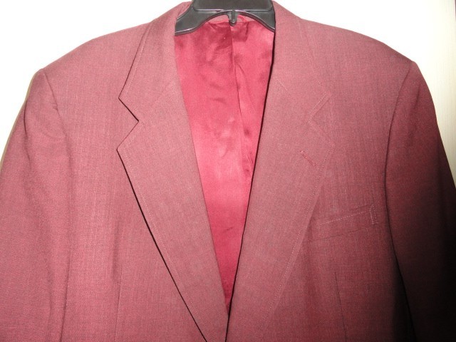 MENS JACK NICKLAUS BURGUNDY SPORTCOAT 2 GOLD BUTTONS 44R USA | eBay