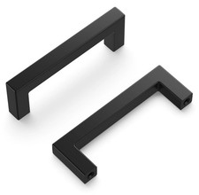 Hickory HW HH075326-MB-10B Kitchen Cabinet Pulls 3" Matte Black (Pack of 10)