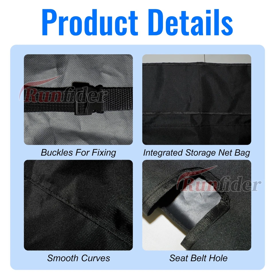 Heavy Duty Solid Front Bench Seat Cover for Ford F250 F350 F450 F550 99-07 Brown - Изображение 3 из 4