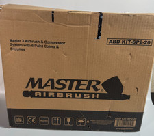Master Airbrush ABD KIT-SP2-20 Compressor Kit 3 Airbrushes Open Box