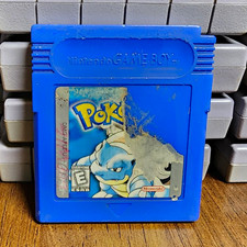 Nintendo Pokémon Blue Version- Damaged Sticker- Tested- Does Hold Save