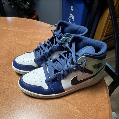 Jordan Air Jordan 1 Mid Blue Mint Mystic Navy/Mint Foam-White 2022 554724-413