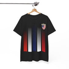 USA Soccer T-Shirt, American Flag Soccer 2026 Jersey Style Shirt