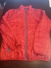 LL Bean Kids Large 14-16 Primaloft Packaway Jacket Red