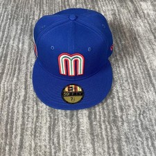 Gorra de béisbol azul ajustada de México para hombre 7 1/4 bandera del CMB 59FIFTY New Era