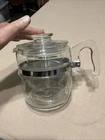 VTG Pyrex Flameware Glass Percolator 6 Cup Coffee Pot 7756-B Complete