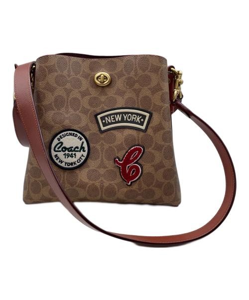 COACH Two-Way Leather Crossbody Bag with Adjustable Strap