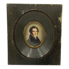 Quadretto Epoca Miniatura Ritratto Vincenzo Bellini