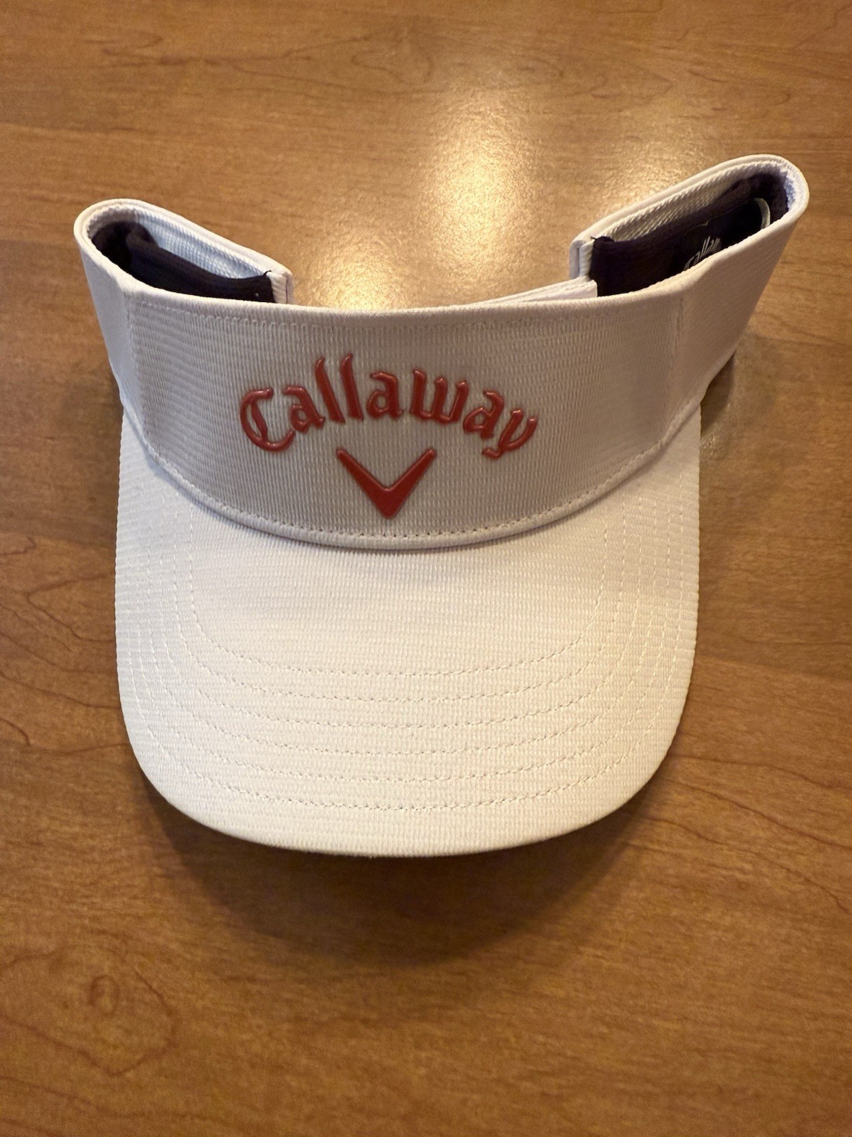 Liquid Metal White Cardinal Adjustable Golf Visor New Nwt
