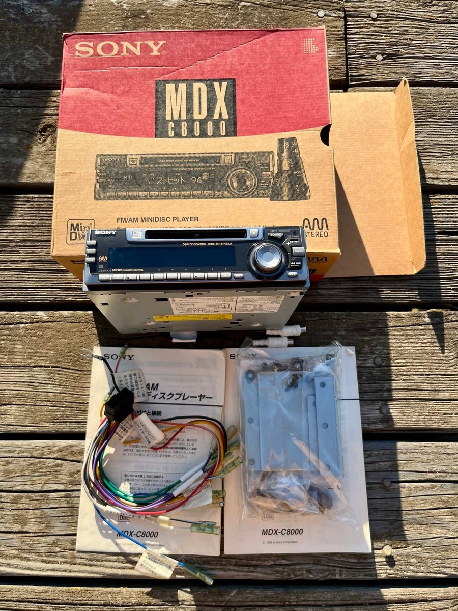 SONY MDX-C8000 Car Radio Minidisc Player JDM Japan - Tested