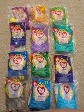 1998 Teenie Beanie Babies Full Set Of 12 NIB