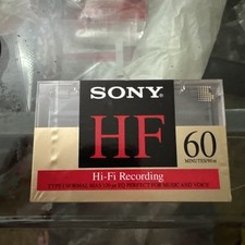 Sony - HF Hi-Fi Recording Blank Cassette Tape 1  SEALED Brand New 60 Minutes