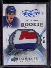 2015-16 The Cup Exquisite Brady Skjei Rookie Patch Auto #95 RPA RC /76