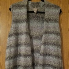 Chico's Size 2 Long Sweater Vest