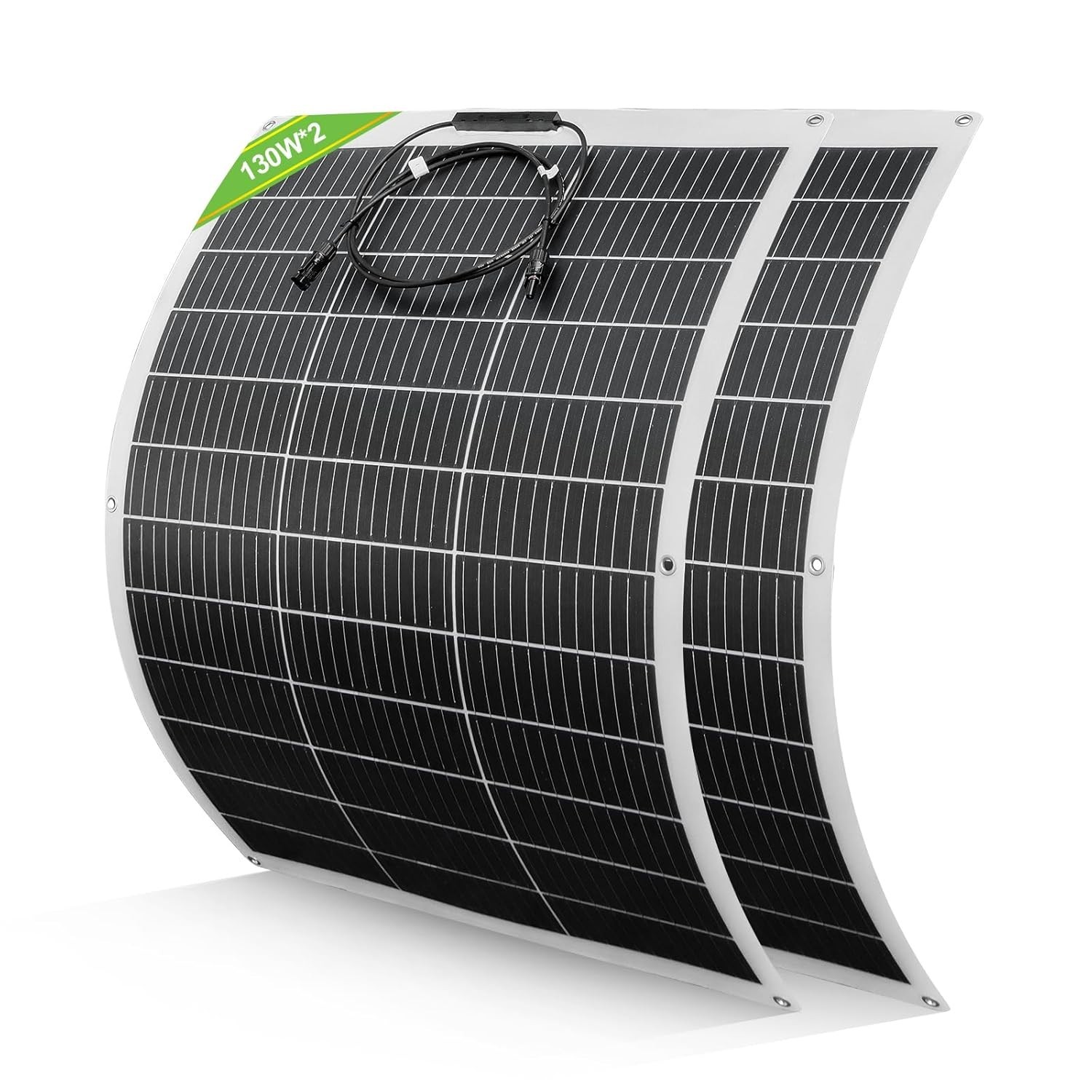 Paneles Solares Flexibles 130W x 2 ECO-DIGNOS 12V (PRECIO DE VENTA SUGERIDO POR EL FABRICANTE 130 £)