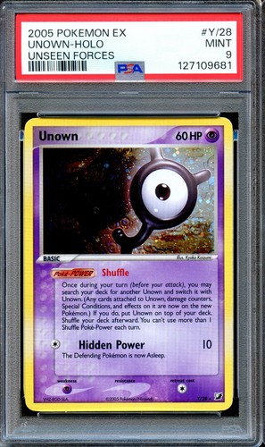 Unown graded PSA 9 for sale on eBay
