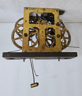 Antique Waterbuty weight driven wall clock movement & parts . — photo 2