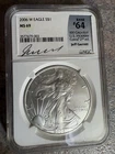 2006-W American Silver Eagle Dollar MS69 NGC Mint State