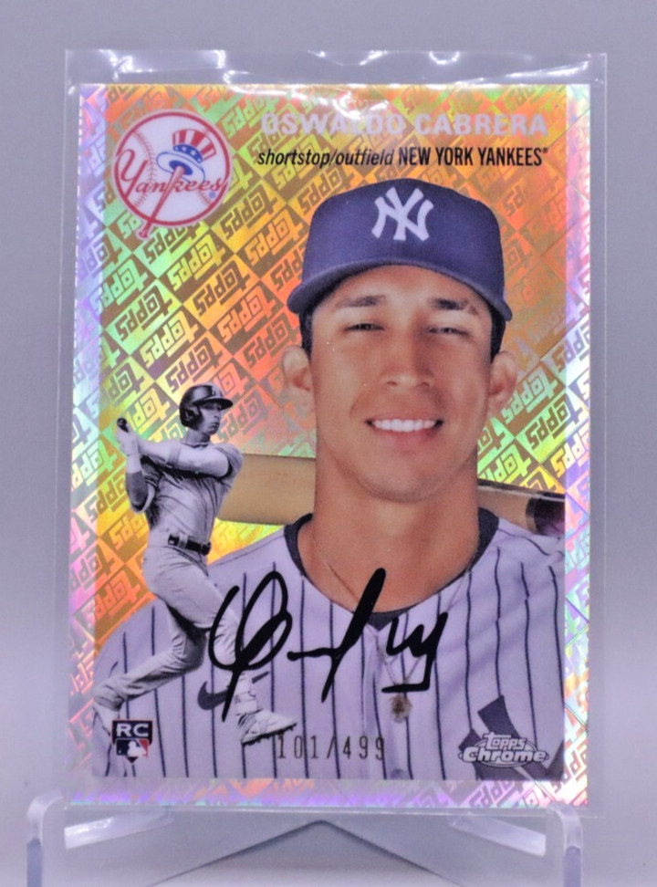 2023 Topps Chrome Platinum Anniversary - Oswaldo Cabrera Logofractor /499 K144
