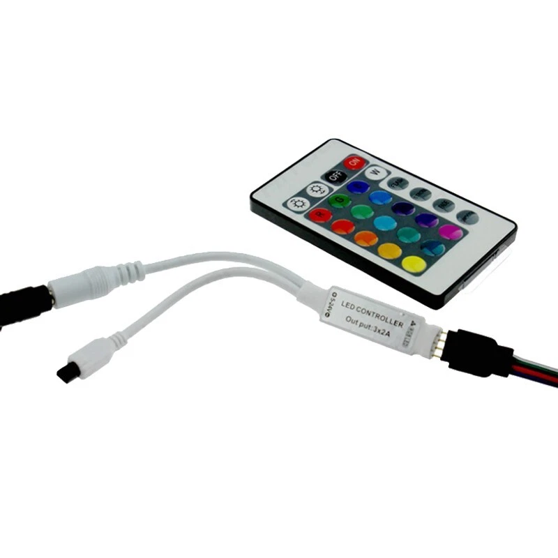 RGB LED Streifen IR Controller + Fernbedienung 12V DC Steuerung Dimmer - Bild 4 von 4