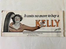 Vintage San Francisco Kelly- Springfield Tire Co..  Ink Blotter