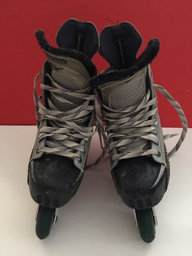 Boys vintage Nike Hockey Performance One in line skates Two tone Grey 68MM Sz 3 - Picture 4 of 15