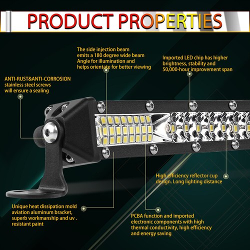 For Sierra 1500 2500 3500HD 2008-2014 Front Bumper 20" 180W Led Light Bar - Picture 2 of 12