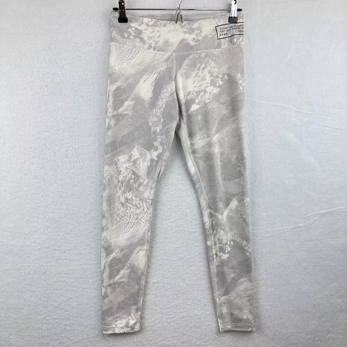 Reebok Speedwick Combat Leggings Womens Small S Marble White