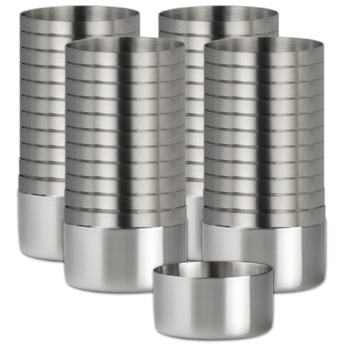 Steelite International 7600CV010 Stainless Steel Ramekins, 6 Ounce, 48 Pcs