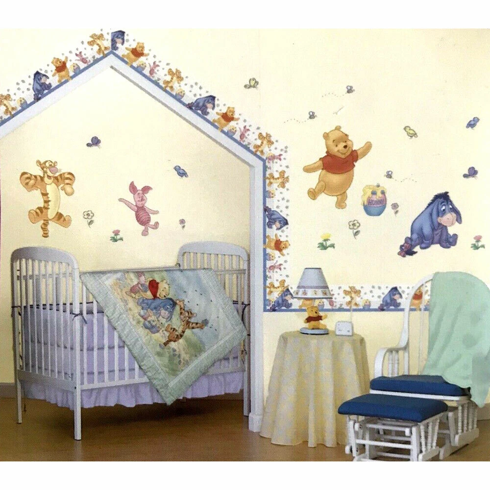 Disney Baby Storytime Pooh Wall Decals / Stickers Winnie the Pooh/Piglet/Tigger/Eeyore  – Lambs & Ivy